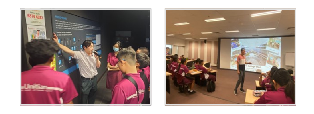 Photo collage of students experiencing the ITE Programme at ITE College West